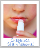chapstick stains