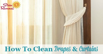 How to clean drapes and curtains