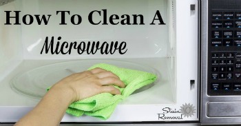 How to clean a microwave