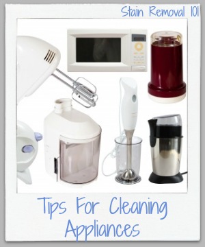 tips for cleaning appliances