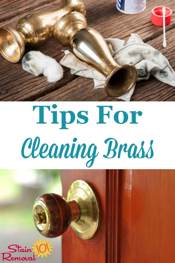 Here is a round up of tips for polishing and cleaning brass objects you find in and around your home, including homemade recipes and commercial cleaner reviews {on Stain Removal 101} #CleanBrass #CleaningBrass #PolishingBrass