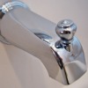 chrome bathtub faucet