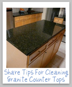 cleaning granite counter tops