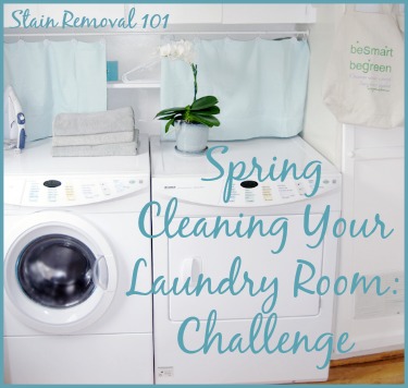 Four task for cleaning laundry room {on Stain Removal 101}