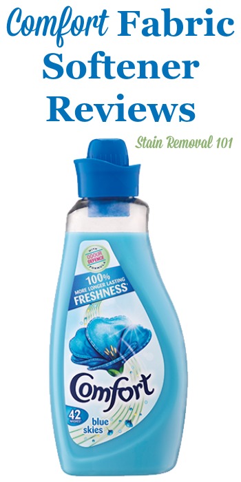 Here is a comprehensive guide about Comfort fabric softener, including reviews and ratings of this brand of laundry supply, including many different scents and varieties {on Stain Removal 101}
