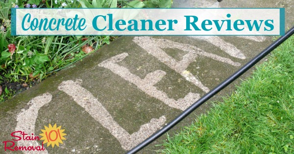 Here is a round up of reviews of concrete cleaners and concrete stain removers to find the products which work best or that shouldn't be used for problems such as rust, oil, or other grime on your concrete {on Stain Removal 101}