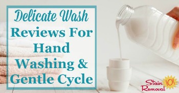 Delicate wash reviews for hand washing and gentle cycle