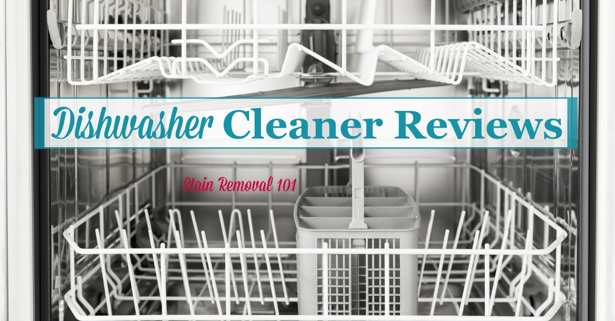 Here are dishwasher cleaners reviews of various brands so you can find out what products work best to remove limescale and hard water, clean mold and mildew, and remove odors and disinfect your dishwasher {on Stain Removal 101}