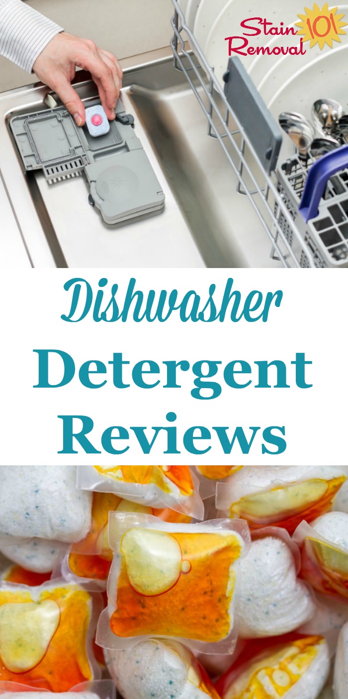 Here is a round up of reviews of over 15 different brands and varieties of dishwasher detergents, including powder, liquid and pacs, to help you find out which products work best, and which should stay on the store shelf {on Stain Removal 101}