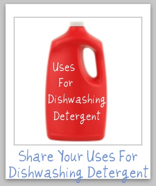 dishwashing detergent uses