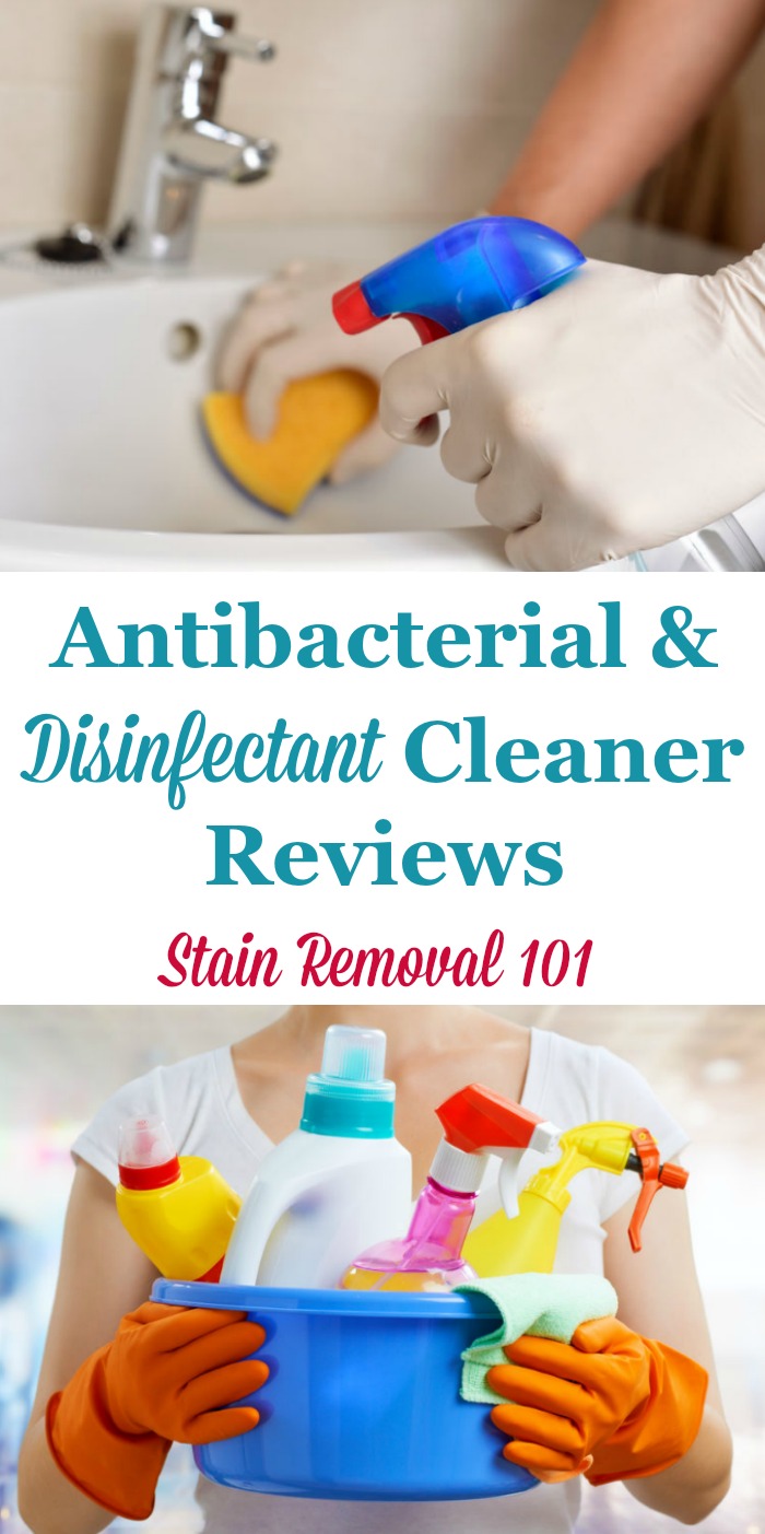 Here is a round up of antibacterial and disinfectant cleaners reviews for your home to find out which products work best and which should stay on the store shelf {on Stain Removal 101}