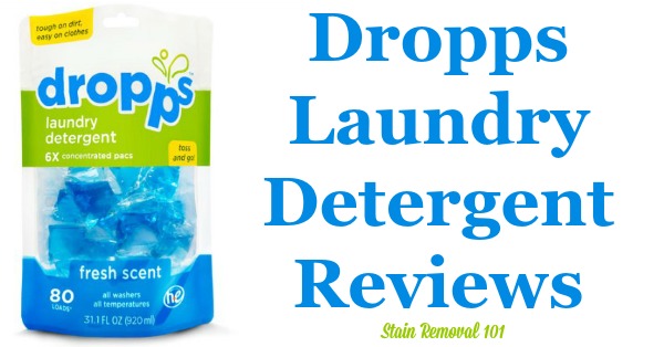 Here is a comprehensive guide about Dropps laundry detergent, including reviews and ratings of this brand of laundry supply, including the different scents and varieties {on Stain Removal 101}