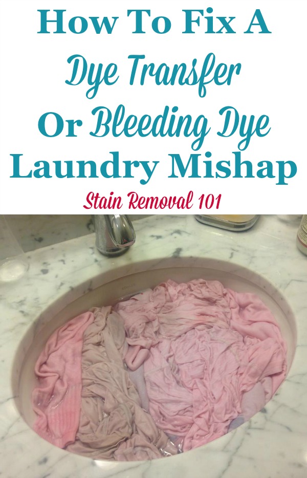 How To Fix A Dye Transfer Or Bleeding Dye Laundry Mishap