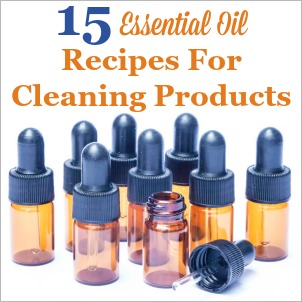 15 essential oil recpies for cleaning products