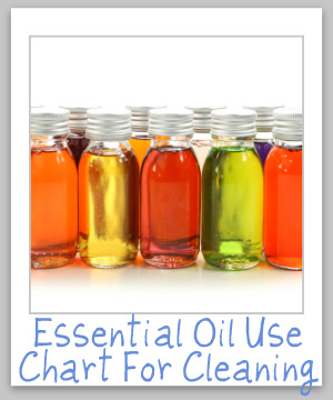 Essential Oil Use Chart For Homemade Cleaners & Laundry Products