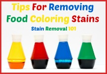 removing food coloring stains