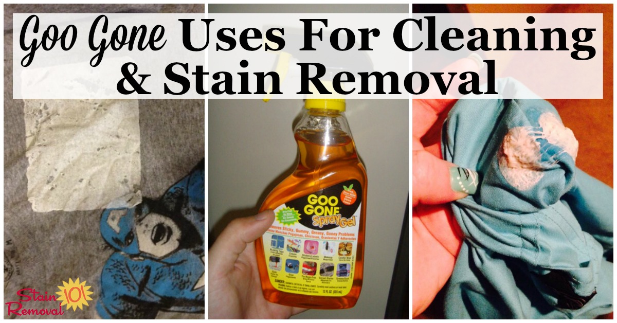 Here is a round up of tips and uses for Goo Gone within your home, for both cleaning and stain removal. Find out all the ways you can use this product here, for the really tough to remove messes {on Stain Removal 101}