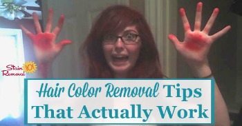 Hair color removal tips that actually work