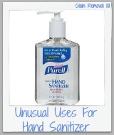 unusual uses for hand sanitizer