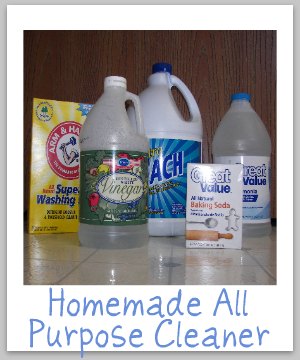 6 homemade all purpose cleaner recipes, from gentle to degreasing {on Stain Removal 101}