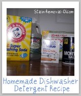 homemade dishwasher detergent ingredients