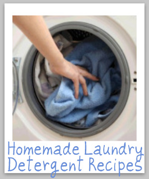 4 homemade laundry detergent recipes, including for powder, liquid, and even gel ball varieties {on Stain Removal 101}