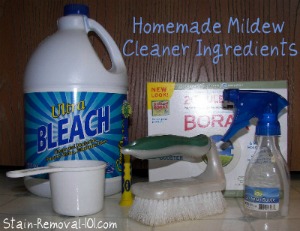 homemade mildew cleaner ingredients