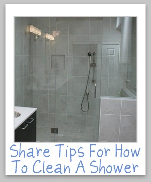how to clean a shower