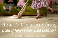 how to clean anything