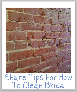 how to clean brick