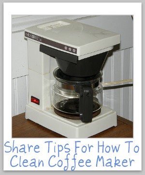 how to clean coffee maker