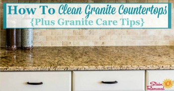 How to clean granite countertops