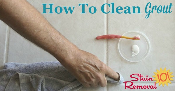 Here is a round up of tips for how to clean grout, both on a routine basis and also when the grout has become stained, including both DIY remedies and cleaning product recommendations {on Stain Removal 101}