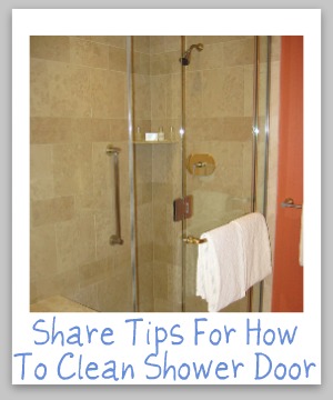 how to clean shower door