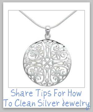 how to clean silver jewelry