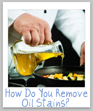 how to remove oil stains