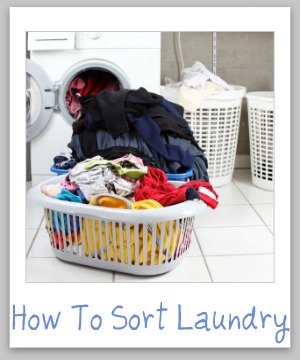 Tips for how to sort #laundry {on Stain Removal 101}