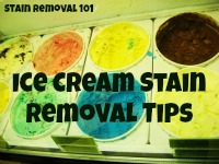 ice cream stain removal