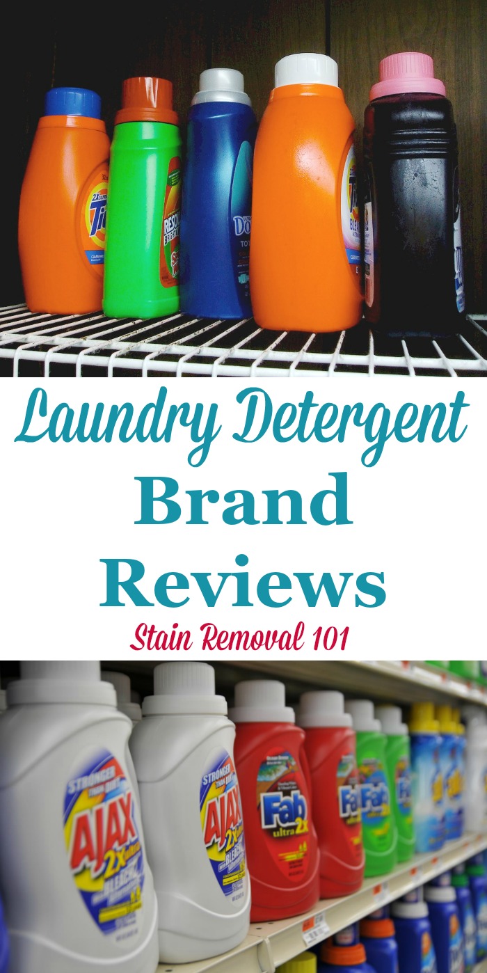 Here is a round up of laundry detergent brand reviews, including both popular and more obscure and harder to find varieties, so you can find the best detergent for your laundry {on Stain Removal 101}