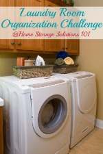 laundry room organization challenge