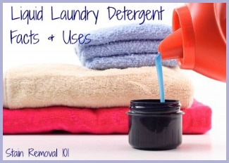 Facts and information about liquid laundry detergent, including 4 instances when you should consider using it instead of powdered detergent.