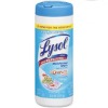 lysol dual action wipes, crisp linen scent
