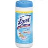 lysol dual action wipes, crisp linen scent
