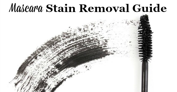 Step by step instructions for mascara stain removal from clothes, including towels and pillowcases, as well as upholstery and carpet {on Stain Removal 101}