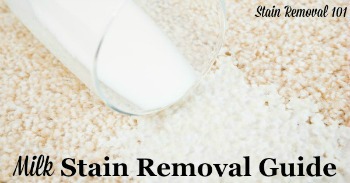 Milk stain removal guide