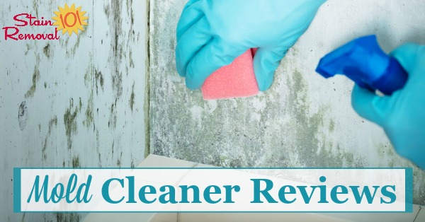 Here is a round up of mold cleaners and mold removers reviews, to find out which ones work and which ones don't on a variety of surfaces including in the bathroom, hard surfaces, walls, clothes and more {on Stain Removal 101}
