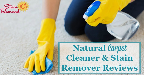 Here is a round up of natural carpet cleaners and stain removers reviews to find out which green and eco-friendly products really work for cleaning carpet and removing carpet stains. It includes reviews of both spot removers and large area cleaners {on Stain Removal 101}