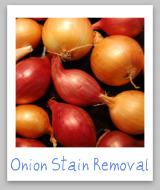 onion stains