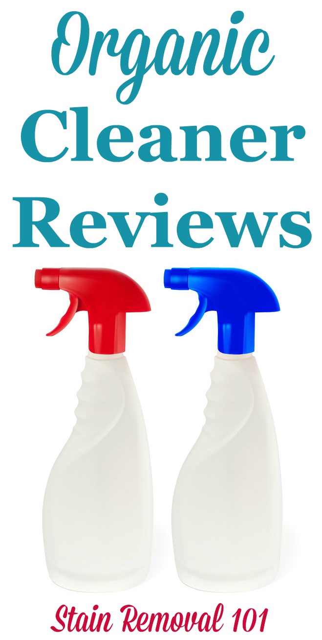 Here is a round up of organic cleaner and organic stain removers reviews to find out which environmentally friendly cleaner works best {on Stain Removal 101}