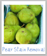 pear stains